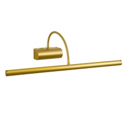 TROIS 60437 Μοντέρνο Φωτιστικό Τοίχου - Απλίκα Καθρέπτη Μπάνιου LED 12W 1400lm 120° AC 220-240V IP44 Φυσικό Λευκό 4500K - Lumileds SMD Chip & TÜV SÜD Driver - Χρυσό - Μ60 x Π24 x Υ18cm - 3 Χρόνια Εγγύηση