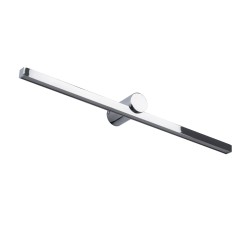 ROSA 60451 Μοντέρνο Φωτιστικό Τοίχου - Απλίκα Καθρέπτη Μπάνιου LED 12W 1400lm 120° AC 220-240V IP44 Φυσικό Λευκό 4500K - Lumileds SMD Chip & TÜV SÜD Driver - Νίκελ Χρώμιο - Μ60 x Π15 x Υ7cm - 3 Χρόνια Εγγύηση