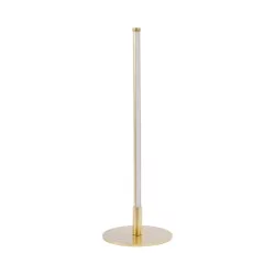 DALUMA 60469 Μοντέρνο Επιτραπέζιο Φωτιστικό LED 8W 880lm 200° AC 220-240V IP20 Ρυθμιζόμενο Λευκό CCT με On/Off 2700K/4500K/6000K - Lumileds SMD Chip - Χρυσό - Μ15 x Π15 x Υ46cm - 3 Χρόνια Εγγύηση