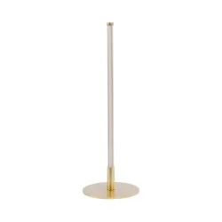 DALUMA 60469 Μοντέρνο Επιτραπέζιο Φωτιστικό LED 8W 880lm 200° AC 220-240V IP20 Ρυθμιζόμενο Λευκό CCT με On/Off 2700K/4500K/6000K - Lumileds SMD Chip - Χρυσό - Μ15 x Π15 x Υ46cm - 3 Χρόνια Εγγύηση