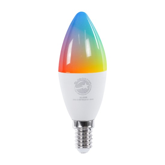 60488 Έξυπνη Λάμπα LED E14 C37 Κεράκι Smart Home Wifi 5.5W 550lm 260° AC 220-240V IP20 Φ3.7 x Υ11cm RGB+CCT - Εναλλαγή Φωτισμού & Dimming μέσω Εφαρμογής Tuya - Bridgelux Chip - 3 Χρόνια Εγγύηση 60488 Έξυπνη Λάμπα LED E14 C37 Κεράκι Smart Home Wifi 5.5W 550lm 260° AC 220-240V IP20 Φ3.7 x Υ11cm RGB+CCT - Εναλλαγή Φωτισμού & Dimming μέσω Εφαρμογής Tuya - Bridgelux Chip - 3 Χρόνια Εγγύηση