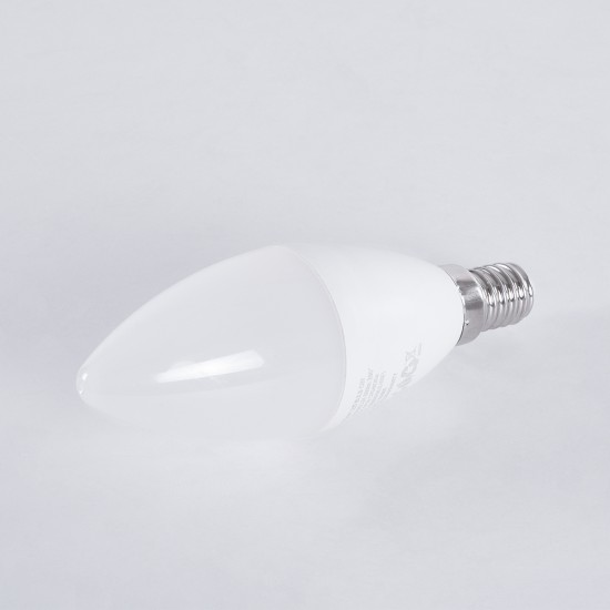 60488 Έξυπνη Λάμπα LED E14 C37 Κεράκι Smart Home Wifi 5.5W 550lm 260° AC 220-240V IP20 Φ3.7 x Υ11cm RGB+CCT - Εναλλαγή Φωτισμού & Dimming μέσω Εφαρμογής Tuya - Bridgelux Chip - 3 Χρόνια Εγγύηση 60488 Έξυπνη Λάμπα LED E14 C37 Κεράκι Smart Home Wifi 5.5W 550lm 260° AC 220-240V IP20 Φ3.7 x Υ11cm RGB+CCT - Εναλλαγή Φωτισμού & Dimming μέσω Εφαρμογής Tuya - Bridgelux Chip - 3 Χρόνια Εγγύηση