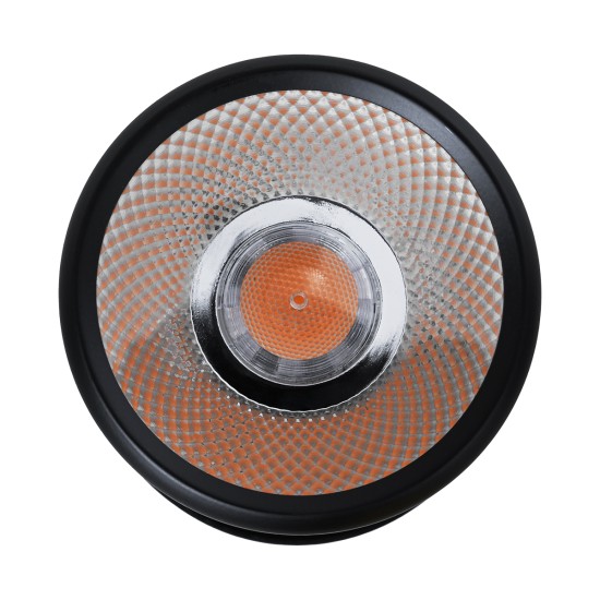 DETRONIC 60505 Επιφανειακό Κινούμενο Spot Downlight LED 10W 1250lm 24° AC 220-240V IP20 Φ9cm x Υ16cm - Στρόγγυλο - Μαύρο - Θερμό Λευκό 2700K - Bridgelux COB - TÜV Certified Driver - 5 Χρόνια Εγγύηση