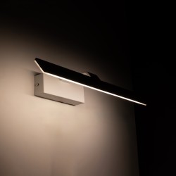 MIRROR 60512 Μοντέρνο Φωτιστικό Τοίχου - Απλίκα Καθρέπτη Μπάνιου LED 12W 1440lm 120° AC 220-240V IP54 Φυσικό Λευκό 4500K - Lumileds SMD Chip & TÜV SÜD Driver - Λευκό Ματ - Μ42 x Π5 x Υ15cm - 2 Χρόνια Εγγύηση