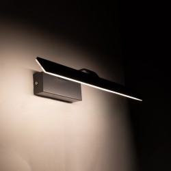 MIRROR 60513 Μοντέρνο Φωτιστικό Τοίχου - Απλίκα Καθρέπτη Μπάνιου LED 12W 1440lm 120° AC 220-240V IP54 Φυσικό Λευκό 4500K - Lumileds SMD Chip & TÜV SÜD Driver - Γκρι Ανθρακί Ματ - Μ42 x Π5 x Υ15cm - 2 Χρόνια Εγγύηση