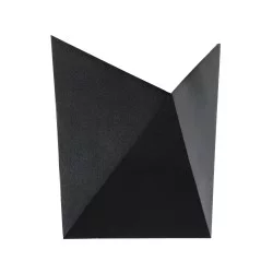 STEALTH 60520 Μοντέρνο Φωτιστικό Τοίχου - Απλίκα LED 10W 1000lm 60° AC 220-240V Αδιάβροχο IP65 Θερμό Λευκό 2700K - Bridgelux COB Chip & TÜV SÜD Driver - Μαύρο Ματ - Μ17 x Π7.5 x Υ17cm - 5 Χρόνια Εγγύηση