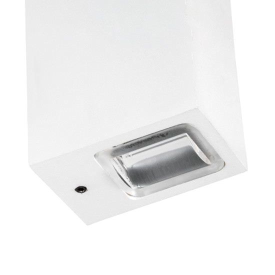 LINOR 60527 Μοντέρνο Φωτιστικό Τοίχου - Απλίκα LED 10W 1000lm 10° AC 220-240V Αδιάβροχο IP65 Θερμό Λευκό 2700K - Bridgelux COB Chip & TÜV SÜD Driver - Λευκό Ματ - Μ12.5 x Π6 x Υ4cm - 5 Χρόνια Εγγύηση