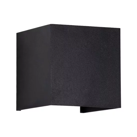 AXIS-S 60568 Μοντέρνο Φωτιστικό Τοίχου - Απλίκα LED 10W 1250lm 5°/60° AC 220-240V Αδιάβροχο IP65 Ψυχρό Λευκό 6000K - Bridgelux COB Chip & TÜV SÜD Driver - Μαύρο Ματ - Μ10 x Π10 x Υ10cm - 5 Χρόνια Εγγύηση