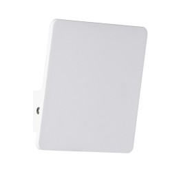 CUADRADO 60569 Μοντέρνο Φωτιστικό Τοίχου - Απλίκα LED 10W 1000lm 60° AC 220-240V Αδιάβροχο IP65 Θερμό Λευκό 2700K - Bridgelux COB Chip & TÜV SÜD Driver - Λευκό Ματ - Μ14 x Π14 x Υ4.5cm - 5 Χρόνια Εγγύηση