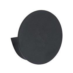 REDONDO 60574 Μοντέρνο Φωτιστικό Τοίχου - Απλίκα LED 10W 1000lm 60° AC 220-240V Αδιάβροχο IP65 Θερμό Λευκό 2700K - Bridgelux COB Chip & TÜV SÜD Driver - Μαύρο Ματ - Μ14 x Π14 x Υ4.5cm - 5 Χρόνια Εγγύηση