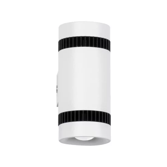 CANNONAL 60575 Μοντέρνο Φωτιστικό Τοίχου - Απλίκα LED 10W 1150lm 30° AC 220-240V IP20 Θερμό Λευκό 2700K - Bridgelux COB Chip & TÜV SÜD Driver - Μαύρο Ματ & Λευκό Ματ - Μ5 x Π6.5 x Υ11cm - 3 Χρόνια Εγγύηση