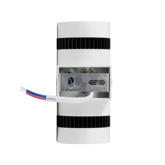 CANNONAL 60575 Μοντέρνο Φωτιστικό Τοίχου - Απλίκα LED 10W 1150lm 30° AC 220-240V IP20 Θερμό Λευκό 2700K - Bridgelux COB Chip & TÜV SÜD Driver - Μαύρο Ματ & Λευκό Ματ - Μ5 x Π6.5 x Υ11cm - 3 Χρόνια Εγγύηση