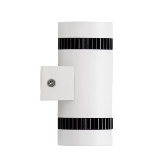 CANNONAL 60575 Μοντέρνο Φωτιστικό Τοίχου - Απλίκα LED 10W 1150lm 30° AC 220-240V IP20 Θερμό Λευκό 2700K - Bridgelux COB Chip & TÜV SÜD Driver - Μαύρο Ματ & Λευκό Ματ - Μ5 x Π6.5 x Υ11cm - 3 Χρόνια Εγγύηση