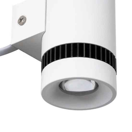 CANNONAL 60575 Μοντέρνο Φωτιστικό Τοίχου - Απλίκα LED 10W 1150lm 30° AC 220-240V IP20 Θερμό Λευκό 2700K - Bridgelux COB Chip & TÜV SÜD Driver - Μαύρο Ματ & Λευκό Ματ - Μ5 x Π6.5 x Υ11cm - 3 Χρόνια Εγγύηση