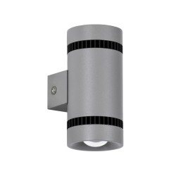 CANNONAL 60576 Μοντέρνο Φωτιστικό Τοίχου - Απλίκα LED 10W 1150lm 30° AC 220-240V IP20 Θερμό Λευκό 2700K - Bridgelux COB Chip & TÜV SÜD Driver - Μαύρο Ματ & Γκρι Ανθρακί Ματ - Μ5 x Π6.5 x Υ11cm - 3 Χρόνια Εγγύηση