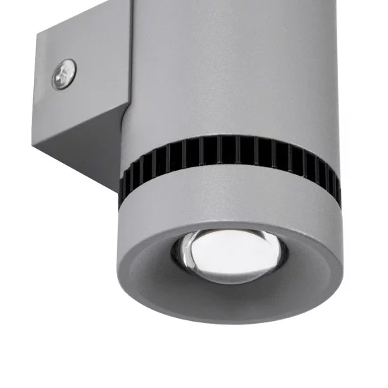 CANNONAL 60576 Μοντέρνο Φωτιστικό Τοίχου - Απλίκα LED 10W 1150lm 30° AC 220-240V IP20 Θερμό Λευκό 2700K - Bridgelux COB Chip & TÜV SÜD Driver - Μαύρο Ματ & Γκρι Ανθρακί Ματ - Μ5 x Π6.5 x Υ11cm - 3 Χρόνια Εγγύηση