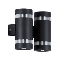 CANNONAL 60580 Μοντέρνο Φωτιστικό Τοίχου - Απλίκα LED 20W 2300lm 30° AC 220-240V IP20 Θερμό Λευκό 2700K - Bridgelux COB Chip & TÜV SÜD Driver - Μαύρο Ματ & Λευκό Ματ - Μ12 x Π6.5 x Υ11cm - 3 Χρόνια Εγγύηση