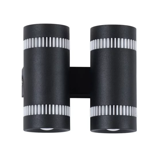 CANNONAL 60580 Μοντέρνο Φωτιστικό Τοίχου - Απλίκα LED 20W 2300lm 30° AC 220-240V IP20 Θερμό Λευκό 2700K - Bridgelux COB Chip & TÜV SÜD Driver - Μαύρο Ματ & Λευκό Ματ - Μ12 x Π6.5 x Υ11cm - 3 Χρόνια Εγγύηση