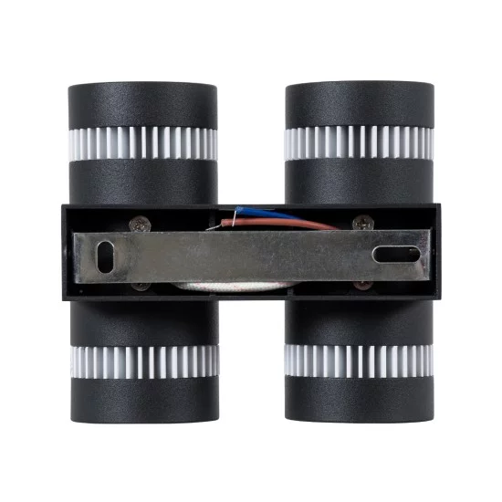 CANNONAL 60580 Μοντέρνο Φωτιστικό Τοίχου - Απλίκα LED 20W 2300lm 30° AC 220-240V IP20 Θερμό Λευκό 2700K - Bridgelux COB Chip & TÜV SÜD Driver - Μαύρο Ματ & Λευκό Ματ - Μ12 x Π6.5 x Υ11cm - 3 Χρόνια Εγγύηση