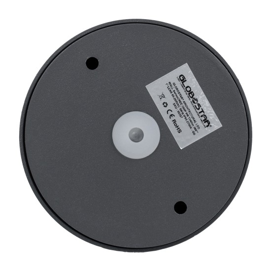 ZERODA 60597 Μοντέρνο Φωτιστικό Τοίχου - Απλίκα LED 9W 1035lm 3°/360° AC 220-240V Αδιάβροχο IP65 Θερμό Λευκό 2700K - CREE XPE Chip & TÜV SÜD Driver - Γκρι Ανθρακί Ματ - Μ11 x Π10 x Υ16cm - 5 Χρόνια Εγγύηση