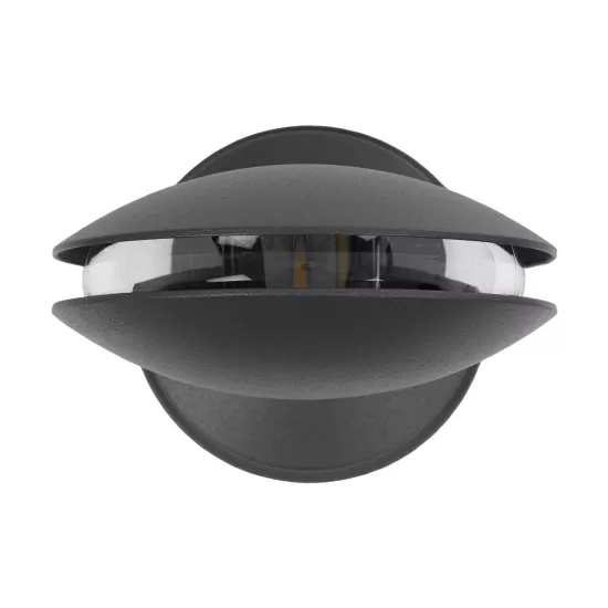 ZERODA 60599 Μοντέρνο Φωτιστικό Τοίχου - Απλίκα LED 9W 1080lm 3° x 360° AC 220-240V Αδιάβροχο IP65 Ψυχρό Λευκό 6000K - CREE XPE Chip & TÜV SÜD Driver - Γκρι Ανθρακί Ματ - Μ9.5 x Π11 x Υ16cm - 5 Χρόνια Εγγύηση