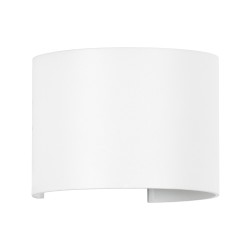 AXIS-R 60638 Μοντέρνο Φωτιστικό Τοίχου - Απλίκα LED 10W 1200lm 5°/60° AC 220-240V Αδιάβροχο IP65 Φυσικό Λευκό 4500K - Bridgelux COB Chip & TÜV SÜD Driver - Λευκό Ματ - Μ10 x Π10 x Υ10cm - 5 Χρόνια Εγγύηση