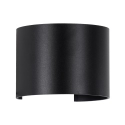 AXIS-R 60643 Μοντέρνο Φωτιστικό Τοίχου - Απλίκα LED 10W 1250lm 5°/60° AC 220-240V Αδιάβροχο IP65 Ψυχρό Λευκό 6000K - Bridgelux COB Chip & TÜV SÜD Driver - Μαύρο Ματ - Μ10 x Π10 x Υ10cm - 5 Χρόνια Εγγύηση