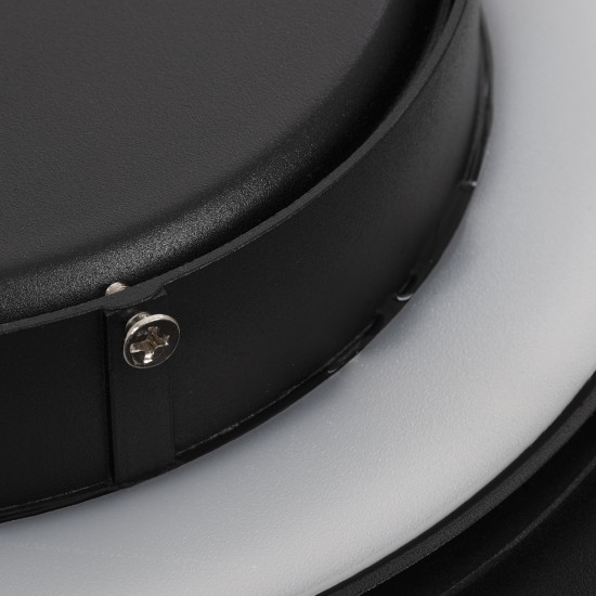 HELIO-R 60659 Μοντέρνο Φωτιστικό Τοίχου - Απλίκα LED 7W 700lm 120° AC 220-240V Αδιάβροχο IP65 Θερμό Λευκό 2700K - Lumileds SMD Chip & TÜV SÜD Driver - Μαύρο Ματ - Μ16 x Π5 x Υ16cm - 5 Χρόνια Εγγύηση