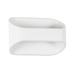 EDEN 60665 Μοντέρνο Φωτιστικό Τοίχου - Απλίκα LED 10W 1000lm 60° AC 220-240V IP20 Φυσικό Λευκό 4500K - Bridgelux COB Chip & TÜV SÜD Driver - Λευκό Ματ - Μ16 x Π10.5 x Υ9cm - 3 Χρόνια Εγγύηση