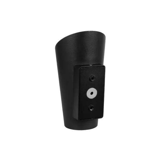 GANETTI 60671 Μοντέρνο Φωτιστικό Τοίχου - Απλίκα LED 10W 1250lm 60° AC 220-240V Αδιάβροχο IP65 Θερμό Λευκό 2700K - Bridgelux COB Chip & TÜV SÜD Driver - Μαύρο Ματ - Μ9.5 x Π11 x Υ19cm - 5 Χρόνια Εγγύηση