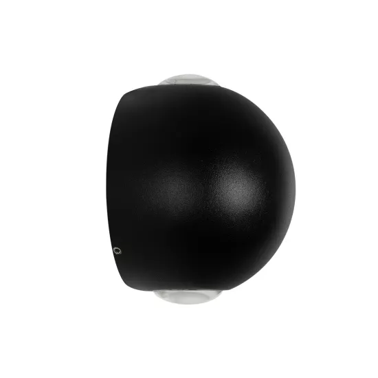 VEGA 60672 Μοντέρνο Φωτιστικό Τοίχου - Απλίκα LED 6W 750lm 30° AC 220-240V Αδιάβροχο IP65 Θερμό Λευκό 2700K - Bridgelux COB Chip & TÜV SÜD Driver - Μαύρο Ματ - Μ10 x Π7.5 x Υ10cm - 5 Χρόνια Εγγύηση