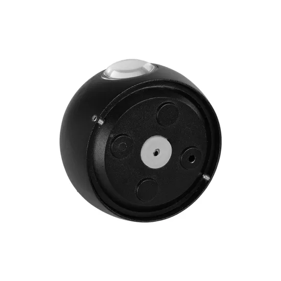 VEGA 60672 Μοντέρνο Φωτιστικό Τοίχου - Απλίκα LED 6W 750lm 30° AC 220-240V Αδιάβροχο IP65 Θερμό Λευκό 2700K - Bridgelux COB Chip & TÜV SÜD Driver - Μαύρο Ματ - Μ10 x Π7.5 x Υ10cm - 5 Χρόνια Εγγύηση