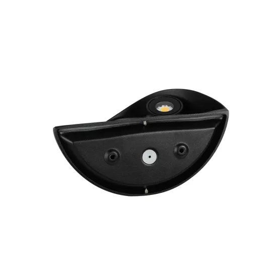 SELENE 60674 Μοντέρνο Φωτιστικό Τοίχου - Απλίκα LED 5W 625lm 90° AC 220-240V Αδιάβροχο IP65 Θερμό Λευκό 2700K - Bridgelux COB Chip & TÜV SÜD Driver - Μαύρο Ματ - Μ20 x Π9 x Υ12cm - 5 Χρόνια Εγγύηση