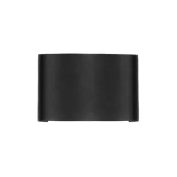 SIXOAD 60677 Μοντέρνο Φωτιστικό Τοίχου - Απλίκα LED 8W 1000lm 30° AC 220-240V Αδιάβροχο IP65 Θερμό Λευκό 2700K - CREE XPE Chip & TÜV SÜD Driver - Μαύρο Ματ - Μ12 x Π4 x Υ8cm - 5 Χρόνια Εγγύηση