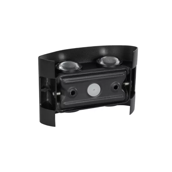 SIXOAD 60677 Μοντέρνο Φωτιστικό Τοίχου - Απλίκα LED 8W 1000lm 30° AC 220-240V Αδιάβροχο IP65 Θερμό Λευκό 2700K - CREE XPE Chip & TÜV SÜD Driver - Μαύρο Ματ - Μ12 x Π4 x Υ8cm - 5 Χρόνια Εγγύηση