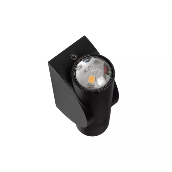 ARC 60679 Μοντέρνο Φωτιστικό Τοίχου - Απλίκα LED 4W 500lm 30° AC 220-240V Αδιάβροχο IP65 Θερμό Λευκό 2700K - CREE XPE Chip & TÜV SÜD Driver - Μαύρο Ματ - Μ3.5 x Π4.8 x Υ11.5cm - 5 Χρόνια Εγγύηση