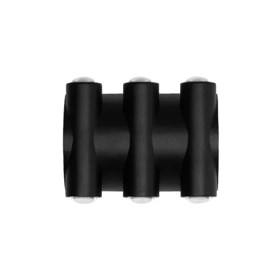 ARC 60680 Μοντέρνο Φωτιστικό Τοίχου - Απλίκα LED 12W 1500lm 30° AC 220-240V Αδιάβροχο IP65 Θερμό Λευκό 2700K - CREE XPE Chip & TÜV SÜD Driver - Μαύρο Ματ - Μ14 x Π4.8 x Υ11.5cm - 5 Χρόνια Εγγύηση