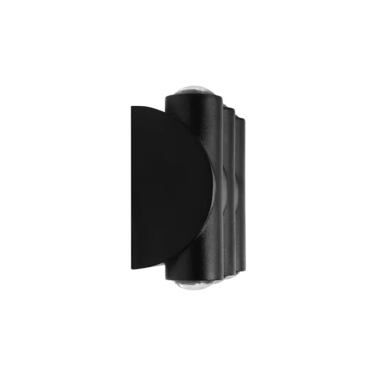 ARC 60680 Μοντέρνο Φωτιστικό Τοίχου - Απλίκα LED 12W 1500lm 30° AC 220-240V Αδιάβροχο IP65 Θερμό Λευκό 2700K - CREE XPE Chip & TÜV SÜD Driver - Μαύρο Ματ - Μ14 x Π4.8 x Υ11.5cm - 5 Χρόνια Εγγύηση