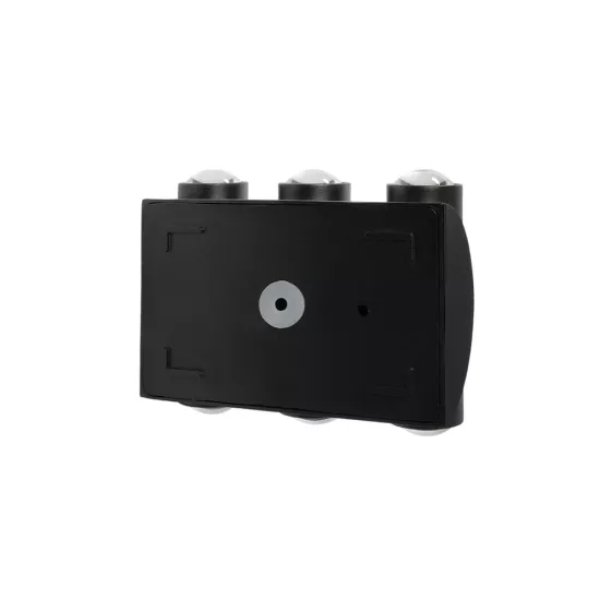 ARC 60680 Μοντέρνο Φωτιστικό Τοίχου - Απλίκα LED 12W 1500lm 30° AC 220-240V Αδιάβροχο IP65 Θερμό Λευκό 2700K - CREE XPE Chip & TÜV SÜD Driver - Μαύρο Ματ - Μ14 x Π4.8 x Υ11.5cm - 5 Χρόνια Εγγύηση