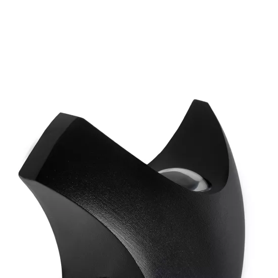 SPARK 60683 Μοντέρνο Φωτιστικό Τοίχου - Απλίκα LED 8W 1000lm 30° AC 220-240V Αδιάβροχο IP65 Θερμό Λευκό 2700K - CREE XPE Chip & TÜV SÜD Driver - Μαύρο Ματ - Μ14.5 x Π5 x Υ14.5cm - 5 Χρόνια Εγγύηση