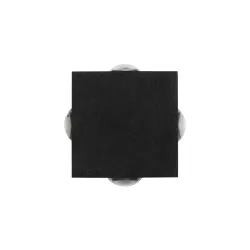 HIKARI 60686 Μοντέρνο Φωτιστικό Τοίχου - Απλίκα LED 8W 1000lm 30° AC 220-240V Αδιάβροχο IP65 Θερμό Λευκό 2700K - CREE XPE Chip & TÜV SÜD Driver - Μαύρο Ματ - Μ9 x Π4 x Υ9cm - 5 Χρόνια Εγγύηση