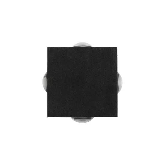 HIKARI 60686 Μοντέρνο Φωτιστικό Τοίχου - Απλίκα LED 8W 1000lm 30° AC 220-240V Αδιάβροχο IP65 Θερμό Λευκό 2700K - CREE XPE Chip & TÜV SÜD Driver - Μαύρο Ματ - Μ9 x Π4 x Υ9cm - 5 Χρόνια Εγγύηση