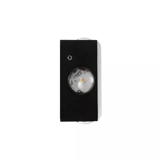 HIKARI 60686 Μοντέρνο Φωτιστικό Τοίχου - Απλίκα LED 8W 1000lm 30° AC 220-240V Αδιάβροχο IP65 Θερμό Λευκό 2700K - CREE XPE Chip & TÜV SÜD Driver - Μαύρο Ματ - Μ9 x Π4 x Υ9cm - 5 Χρόνια Εγγύηση