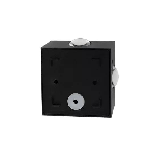 HIKARI 60686 Μοντέρνο Φωτιστικό Τοίχου - Απλίκα LED 8W 1000lm 30° AC 220-240V Αδιάβροχο IP65 Θερμό Λευκό 2700K - CREE XPE Chip & TÜV SÜD Driver - Μαύρο Ματ - Μ9 x Π4 x Υ9cm - 5 Χρόνια Εγγύηση