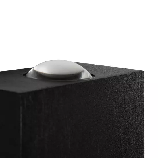 HIKARI 60686 Μοντέρνο Φωτιστικό Τοίχου - Απλίκα LED 8W 1000lm 30° AC 220-240V Αδιάβροχο IP65 Θερμό Λευκό 2700K - CREE XPE Chip & TÜV SÜD Driver - Μαύρο Ματ - Μ9 x Π4 x Υ9cm - 5 Χρόνια Εγγύηση