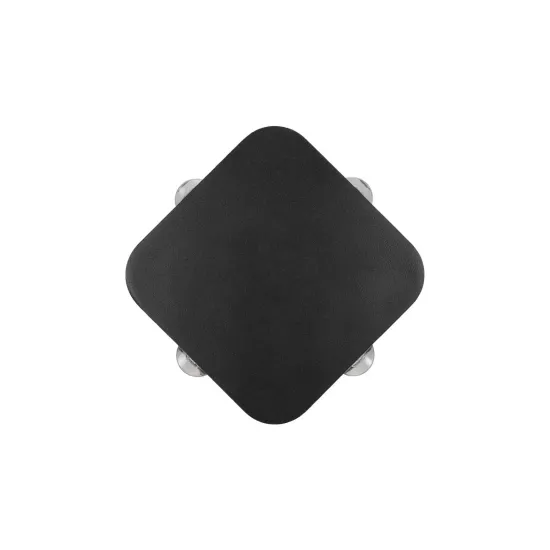 LUZ 60688 Μοντέρνο Φωτιστικό Τοίχου - Απλίκα LED 8W 1000lm 10° AC 220-240V Αδιάβροχο IP65 Θερμό Λευκό 2700K - CREE XPE Chip & TÜV SÜD Driver - Μαύρο Ματ - Μ13.5 x Π4.5 x Υ13.5cm - 5 Χρόνια Εγγύηση