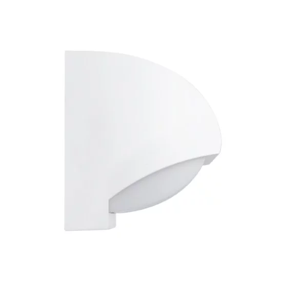 HORIZON 60691 Μοντέρνο Φωτιστικό Τοίχου - Απλίκα LED 15W 1575lm 120° AC 220-240V Αδιάβροχο IP65 Φυσικό Λευκό 4500K - Bridgelux SMD Chip - Λευκό Ματ - Μ23.5 x Π11 x Υ10cm - 3 Χρόνια Εγγύηση