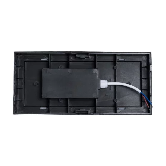 HORIZON 60691 Μοντέρνο Φωτιστικό Τοίχου - Απλίκα LED 15W 1575lm 120° AC 220-240V Αδιάβροχο IP65 Φυσικό Λευκό 4500K - Bridgelux SMD Chip - Λευκό Ματ - Μ23.5 x Π11 x Υ10cm - 3 Χρόνια Εγγύηση