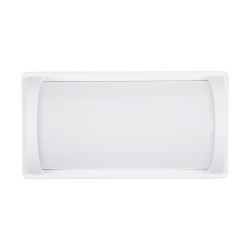 CELESTIAL 60694 Μοντέρνο Φωτιστικό Τοίχου - Απλίκα LED 15W 1575lm 120° AC 220-240V Αδιάβροχο IP65 Φυσικό Λευκό 4500K - Bridgelux SMD Chip - Λευκό Ματ - Μ26 x Π9 x Υ13.5cm - 3 Χρόνια Εγγύηση
