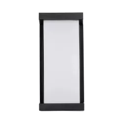 LOFT 60758 Μοντέρνο Φωτιστικό Τοίχου - Απλίκα LED 18W 1890lm 120° AC 220-240V Αδιάβροχο IP65 Φυσικό Λευκό 4500K - Bridgelux SMD Chip - Μαύρο Ματ - Μ24.5 x Π11 x Υ9.5cm - 3 Χρόνια Εγγύηση
